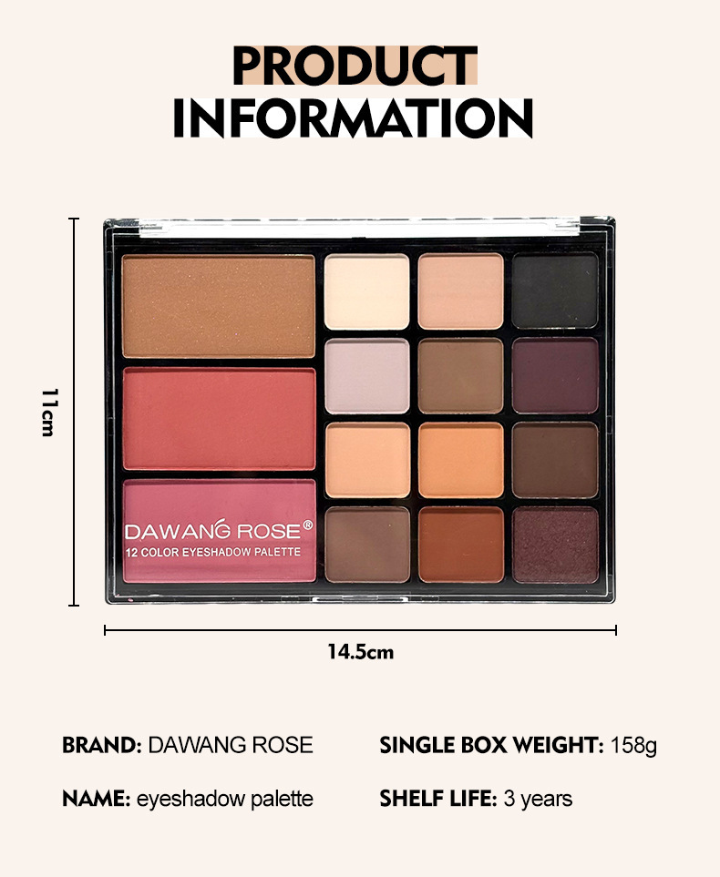 Beauty Earth Tone Eyeshadow Palette Multi Purpose Makeup Aegyo Sal Cosmetics_voghion.com