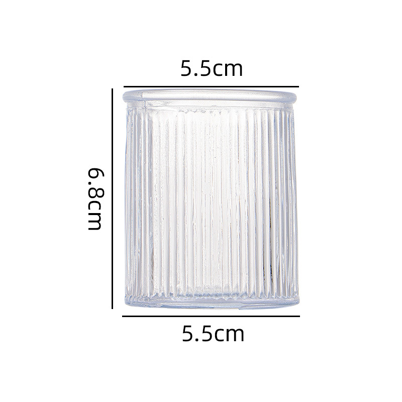 Amazon transfronterizo se especializa en candelabros de vidrio en relieve, juegos de candelabros de incienso de colores, tazas de velas a rayas, candelabros a rayas, estampados en Ling