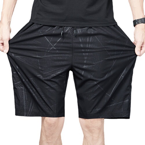 Large size thin summer beach casual 5-inch shorts running fitness sports quick-drying pants on Shopee