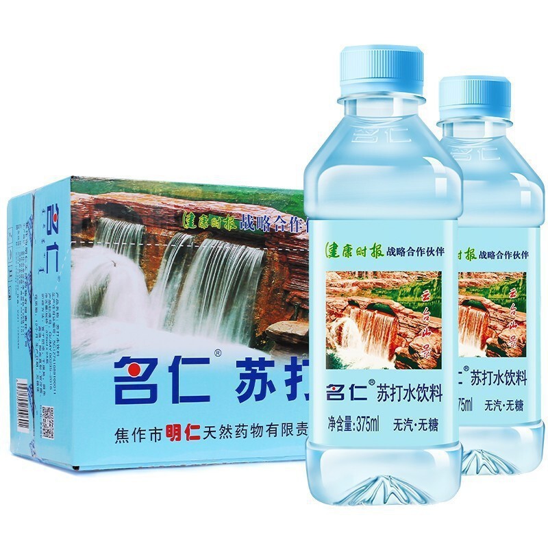 明仁ソーダ水全箱 375ml×24本 オリジナルノンガスソーダ飲料/レモン入り砂糖入り飲料6本|undefined
