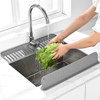 Кухонный сливной коврик для раковины, защита от брызг, коврик для хранения мыла на столешнице, защита от брызг для смесителя.