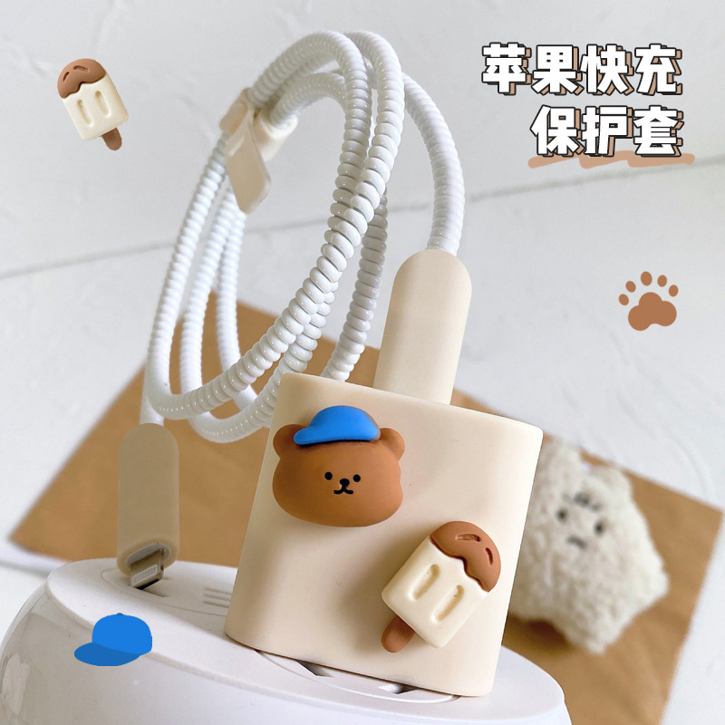 Apple 13/14 Charger Protective Cover 20w Fast Charge Apple 15ipad2020 Cute iphone12Pro Number