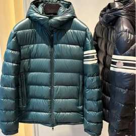 跨境专供2025男士高端保暖抗寒白鸭绒外套欧美风可脱卸帽子羽绒服