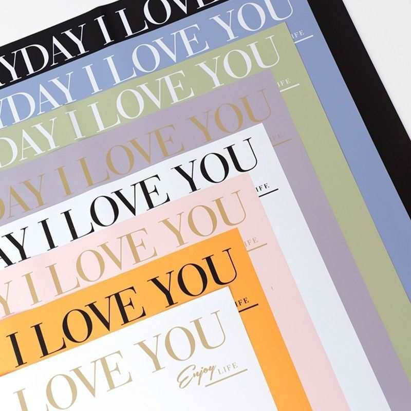 Fábrica de fiestas de flores románticas transfronterizas al por mayor papel de embalaje de flores flores de vacaciones ramo de flores de papel de embalaje impermeable