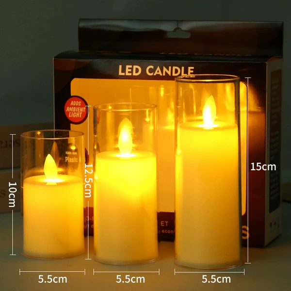 Swinging flame 5.5 diameter three-piece set with LR44 button battery⚑♜
