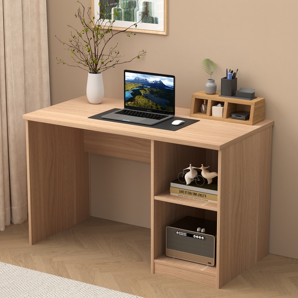 Mesa de escritorio transfronterizo para una sola persona, escritorio de computadora, escritorio de escritorio ecológico simple, escritorio de escritorio con estante, escritorio de personal image 5
