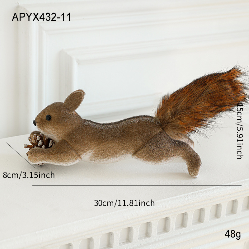 Large running squirrel ornaments