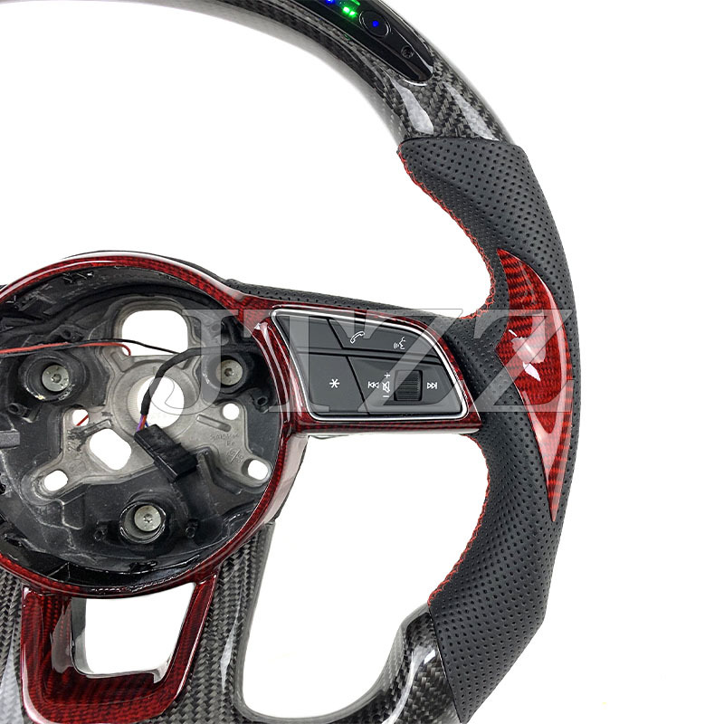 Suitable for the new Audi A3 A4 A5 RS B9 S3 S4 S5 A4L real carbon fiber steering wheel