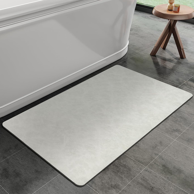 Bathroom Diatom Mud Floor Mat, Bathroom Water-Absorbent, Quick-Drying, Non-Slip Foot Mat, Oil-Absorbing Kitchen Easy-To-Wash Entrance Door Mat