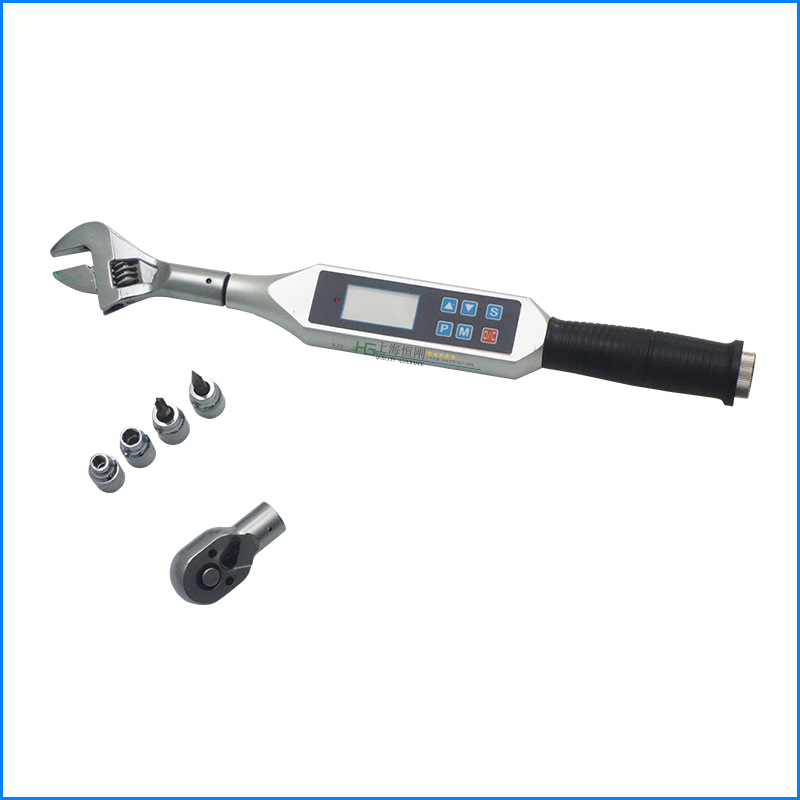 活动头数显扭矩扳手 活动开口式数显扭力扳手 力矩扳手可换头价格