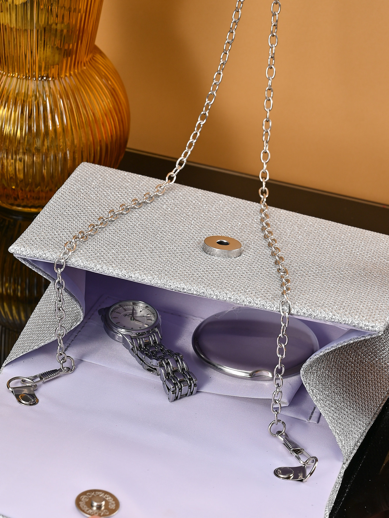 Beaded Square Evening Handbag For Ladies - Elegant Party Accessory_voghion.com