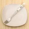 Fresh cute extra-long tableware stainless steel, Birthday gift