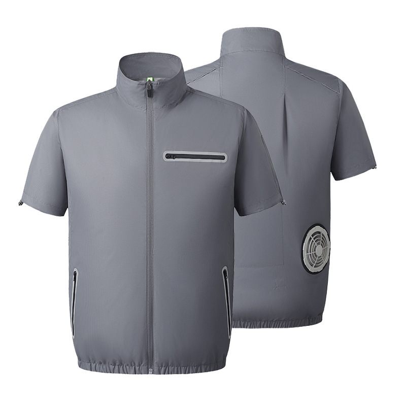 Cross-Border Summer Air-Conditioned Clothing for Men and Women, Outdoor Leisure Fan Clothing, Cooling Short-Sleeved Jackets, Trendy Fishing Clothing