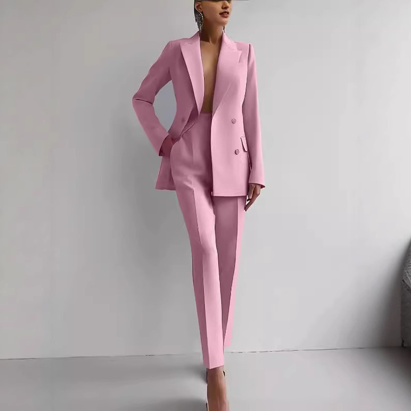 2026 Spring Amazon Foreign Trade Cross-Border Fashion Casual Business Attire Women's Suit Set