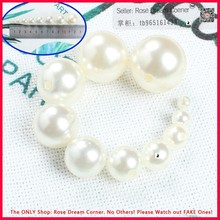 Pearl Beads Round Pearls with Hole for Jewelry DIY Bracelet