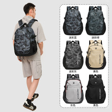 户外休闲双肩包男生大容量运动书包商务背出行便携包工装电脑背包