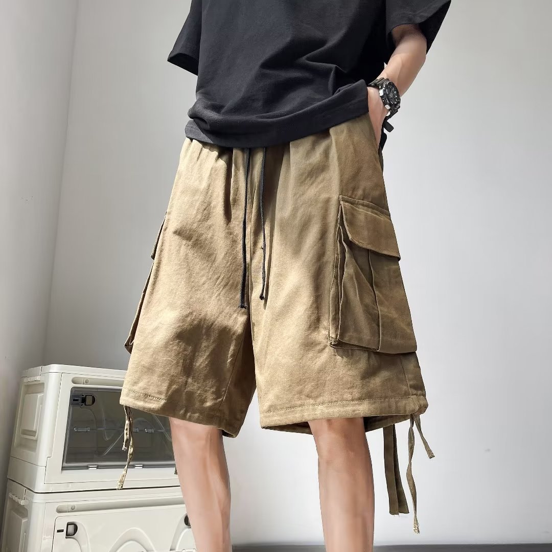 Overalls Shorts Men's Summer New Korean Style ins Trendy Brand Loose Casual Pants Fashionable Strap Pants
