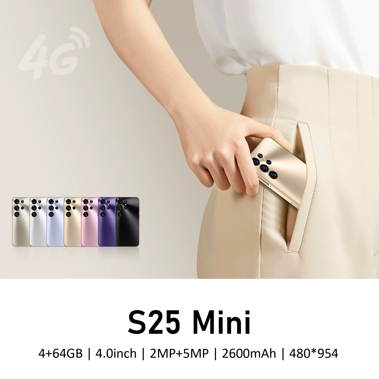 Новый S25 Mini смартфон кросс-борт 4,0 дюйма incell среднее отверстие экран 2+16ГБ мобильный телефон иностранная торговля популярный товар