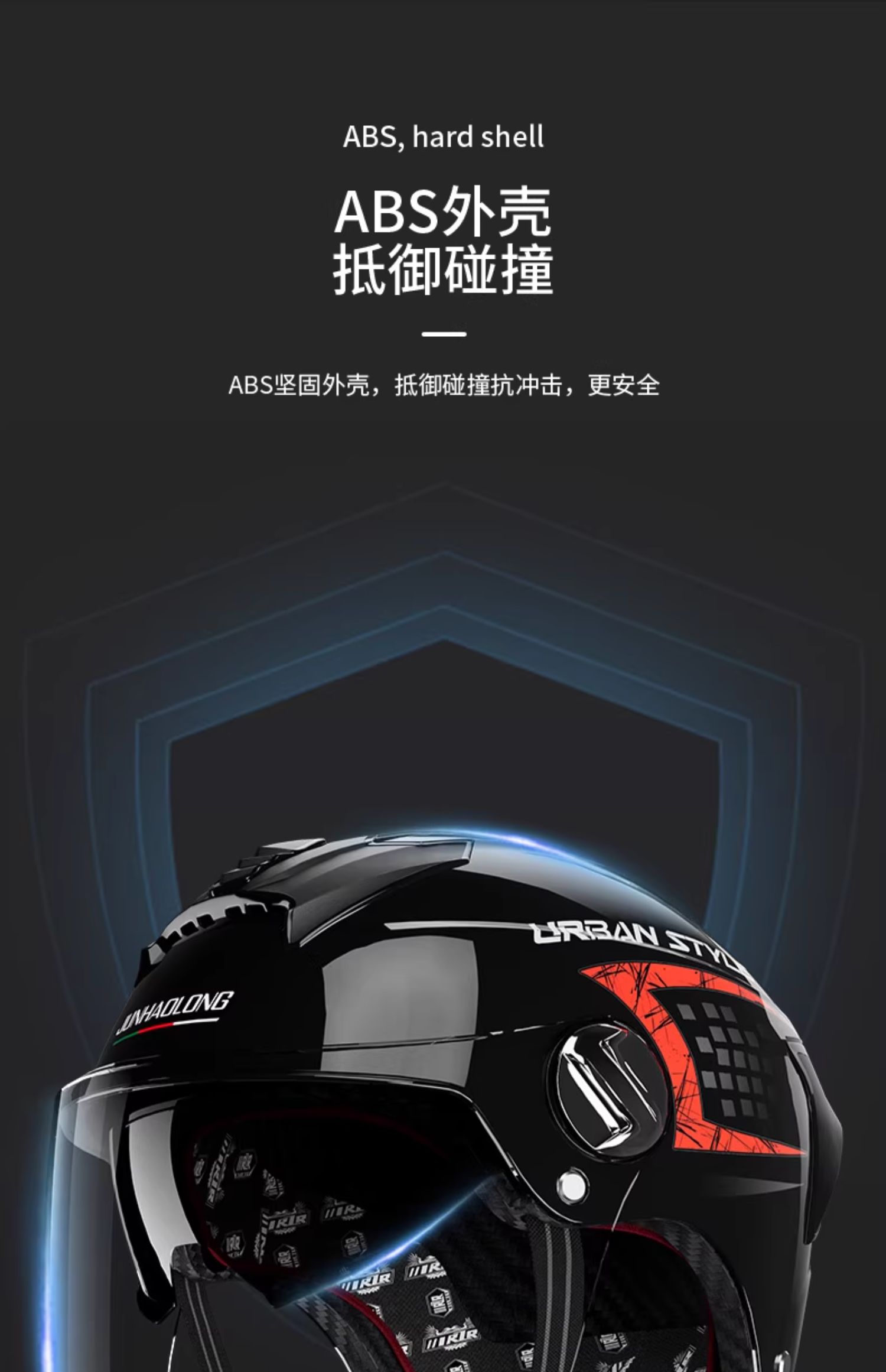 3C Certified Electric Motorcycle Helmet for Men and Women, Summer