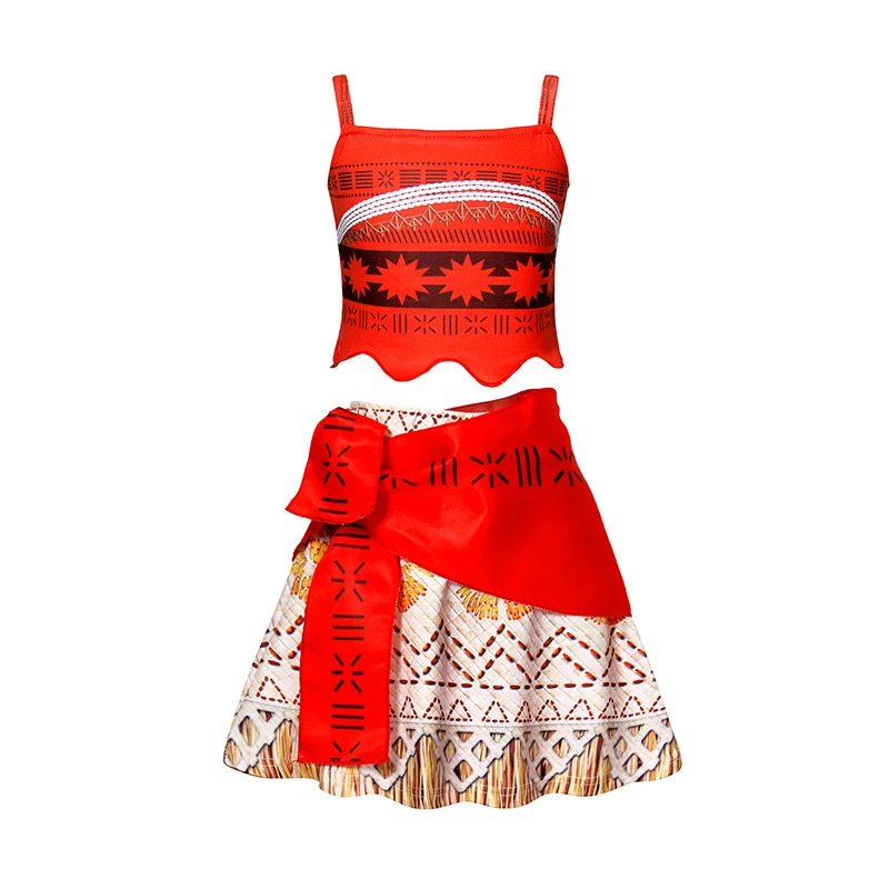 Красное платье с мультяшным принтом, украшения, хэллоуин, косплей, 3–10 лет