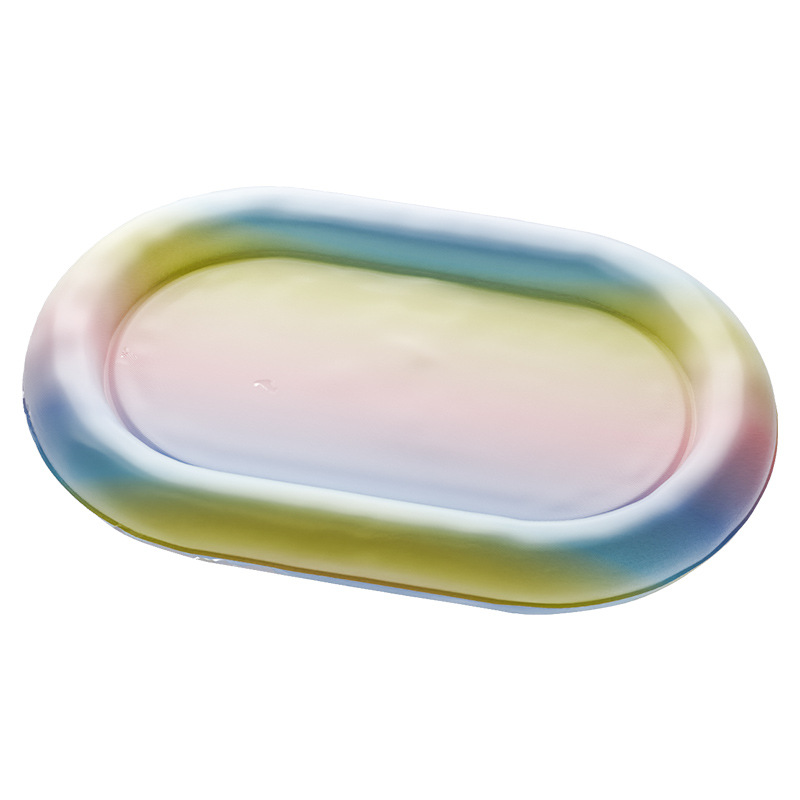 Arco iris gradiente para mascotas almohadilla de hielo para gatos y perros almohadilla de hielo para dormir perrera de hielo impermeable nido de hielo para gatos almohadilla de hielo transfronteriza al por mayor