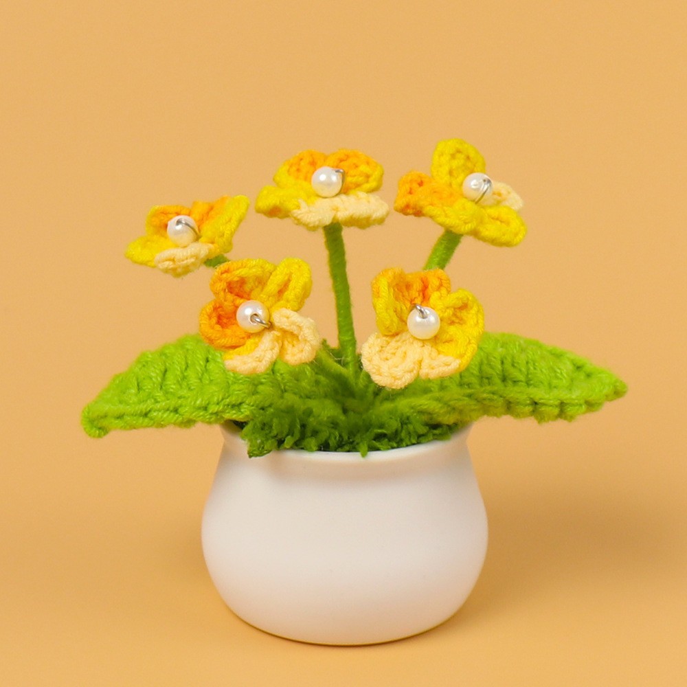 Girasoles de lana transfronterizos en maceta orquídeas no me olviden tulipanas flores simuladas regalo de maestros de temporada