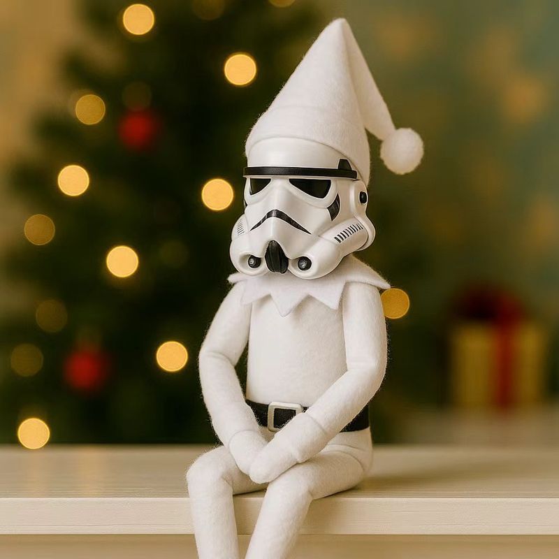 2025跨境爆款tormtrooper Christmas Elf Doll星球大战圣诞节饰品|undefined