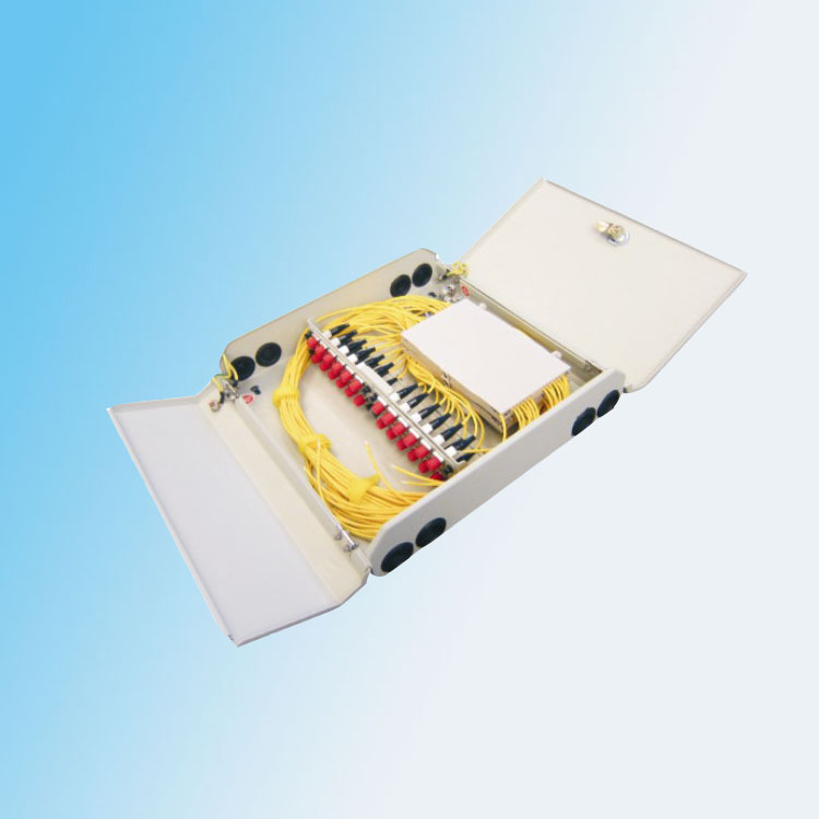 不锈钢冷轧板光纤配线箱48芯 双开门