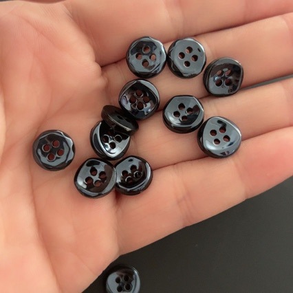 高档树脂衬衫纽扣陶瓷电镀扣三角四角六角多角形状衬衫扣精致小扣