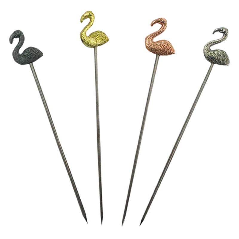 Нержавеющая сталь 304 Feiyan фруктовая игла торт салат закуска палочка Коктейльная палочка фруктовая вилка бар шейкер инструмент