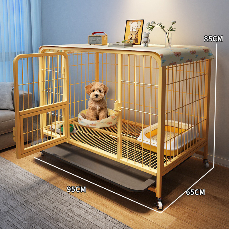狗笼子中型犬小型犬一室一厅一卫狗窝豪华别墅带厕所分离比熊专用|undefined