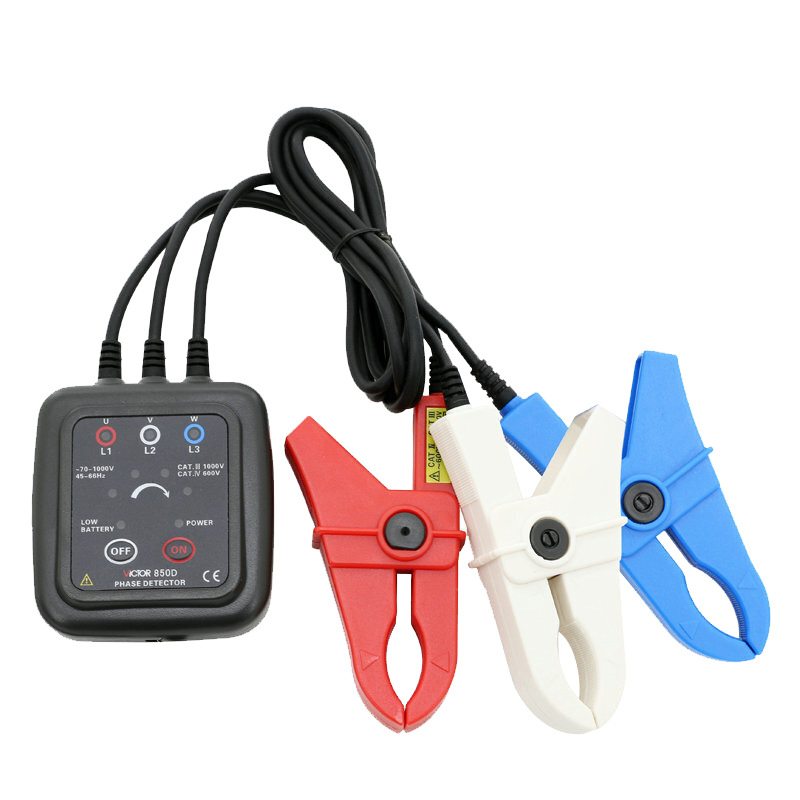 胜利仪器VC850D相序表非接触三相相序计相位检测仪70-1000V