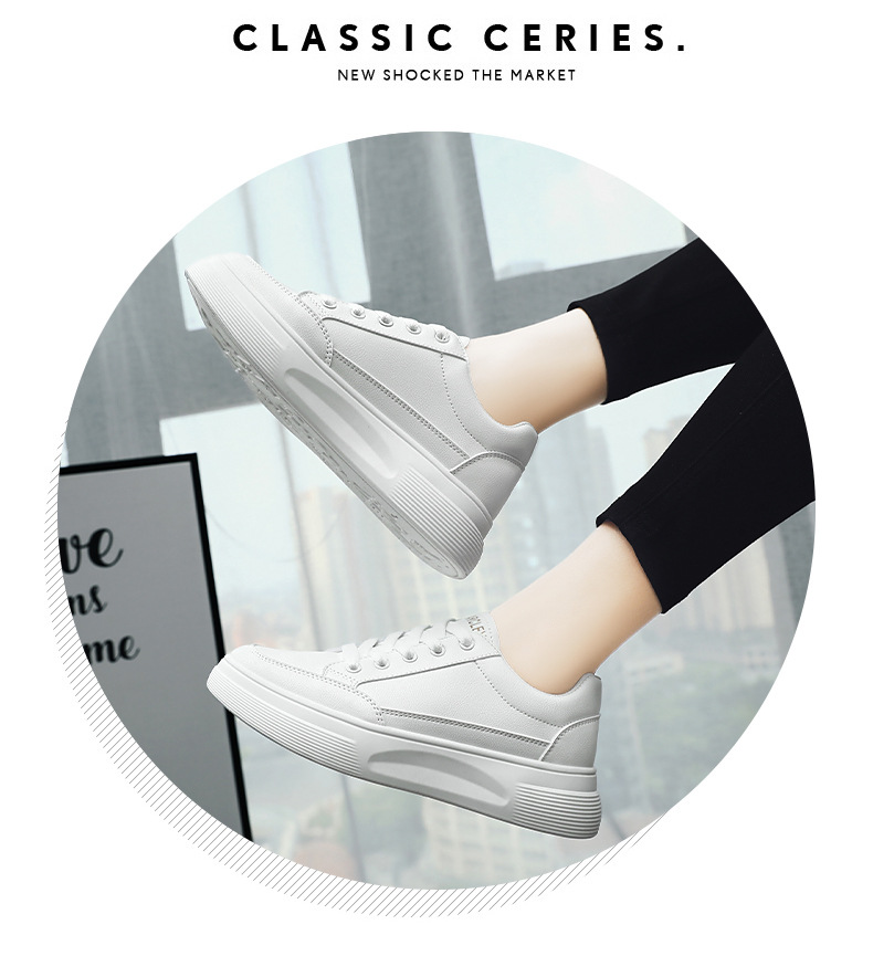 法米姿 秋季新款时尚圆头板鞋运动休闲单鞋