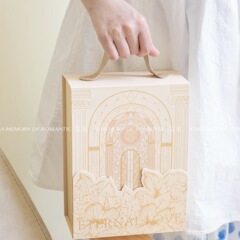 新しい永遠の城喜糖箱祝日プレゼント包装箱結婚キャンディー箱結婚式お土産箱空箱