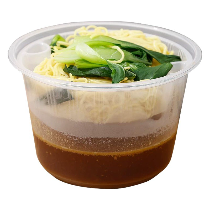 180 калибров одноразовая ланч-бокс новая прозрачная круглая чаша пластиковая упаковка на вынос ланч-бокс для хранения свежих ланч-боксов оптом