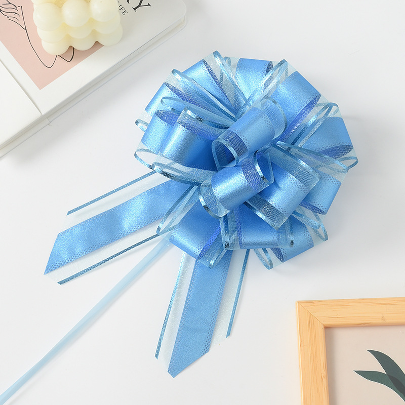 Transfronterizo 2024 nuevo estilo 50 flores de bola de gasa de nieve de cebolleta grande Regalos de Navidad Flores de vacaciones Embalaje de cesta de frutas Lavado