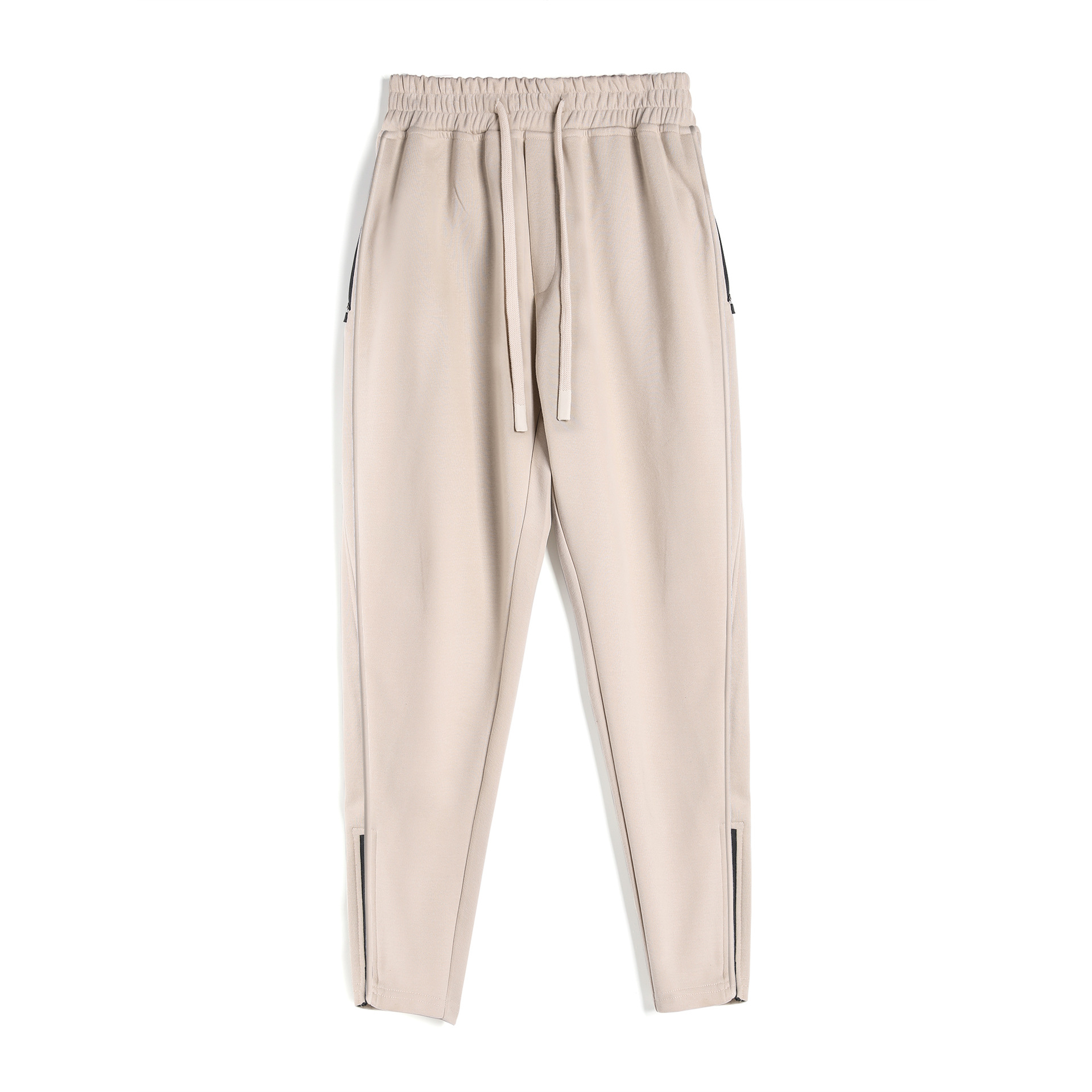 Pantaloni lunghi da tuta in cotone da uomo, nuovi, aderenti, con cerniera, casual, per tutti i giorni, sportivi, all'aperto_voghion.com