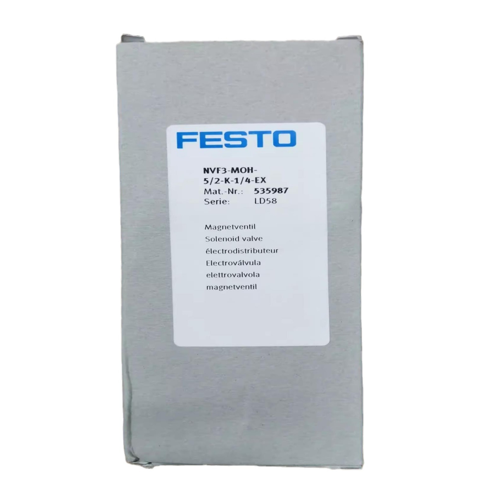 FESTO费斯托电磁阀NVF3-MOH-5/2-K-1/4-EX(535987)拍前需要询价