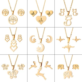 首饰套装;项链;耳钉