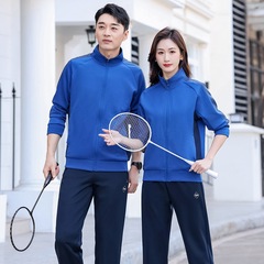 Spring and Autumn Style Couple's Sports Set Korean Version Fashion Casual Large Size Men and Women Sports Clothes Two-Piece Set with LOGO Printing