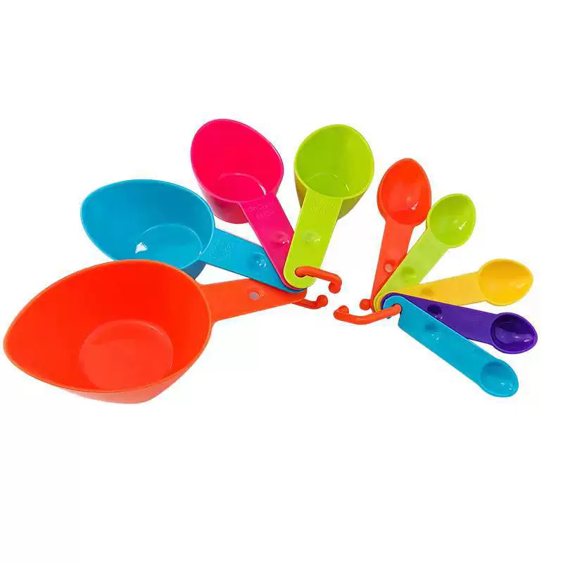 Plastic set scaled, measuring spoon, measuring cup, 4 pieces