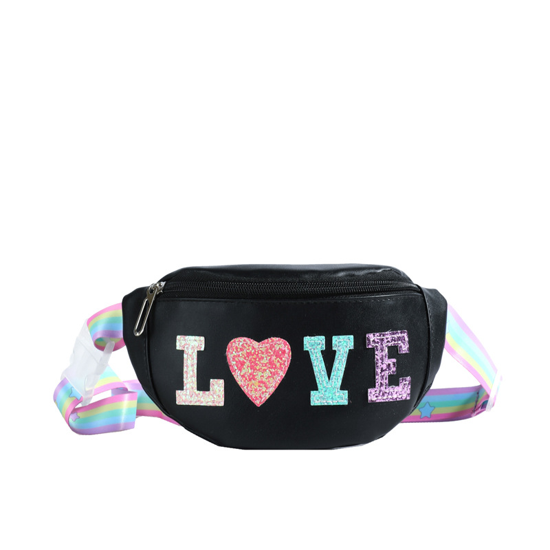 2025 nuevo bolso para niños letras de estilo extranjero, bolso de moda de sequillas para bebés, bolso de pecho popular coreano para niños y niñas