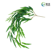 柳叶婚礼装饰仿真柳条绿叶塑料花藤条婚庆布景植物胶片柳条PU
