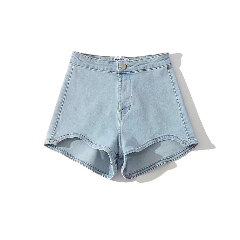 Femmes Du Quotidien Vêtement De Rue Couleur Unie Shorts Lavé Jeans display picture 6