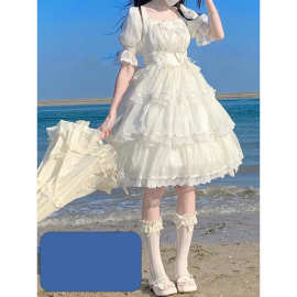 洛丽塔连衣裙夏季仙女生日裙花嫁三段式在逃公主