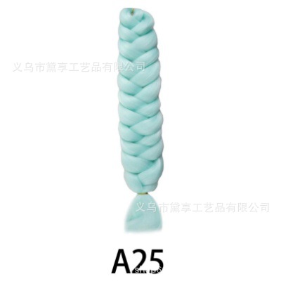 Transfronterizo 165gXP Embalaje África comercio exterior 82 pulgadas pelucas coloridas grandes trenzas de alta temperatura seda negra trenzas sucias stock