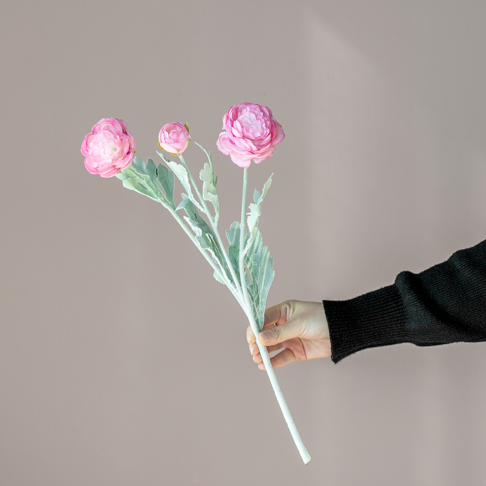 Dom in vrt umetno cvetje flocking 3 glave izpostavljeni lotos okraski za dom umetno cvetje prenos v živo umetno cvetje na debelo_voghion.com