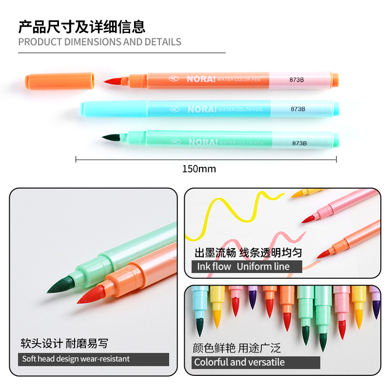 Plastic fluorescence capacious marker for students, eyes protection