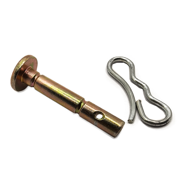 美标1/4销轴带卡槽销轴1/4美制防脱落插销机械配件新能源汽车