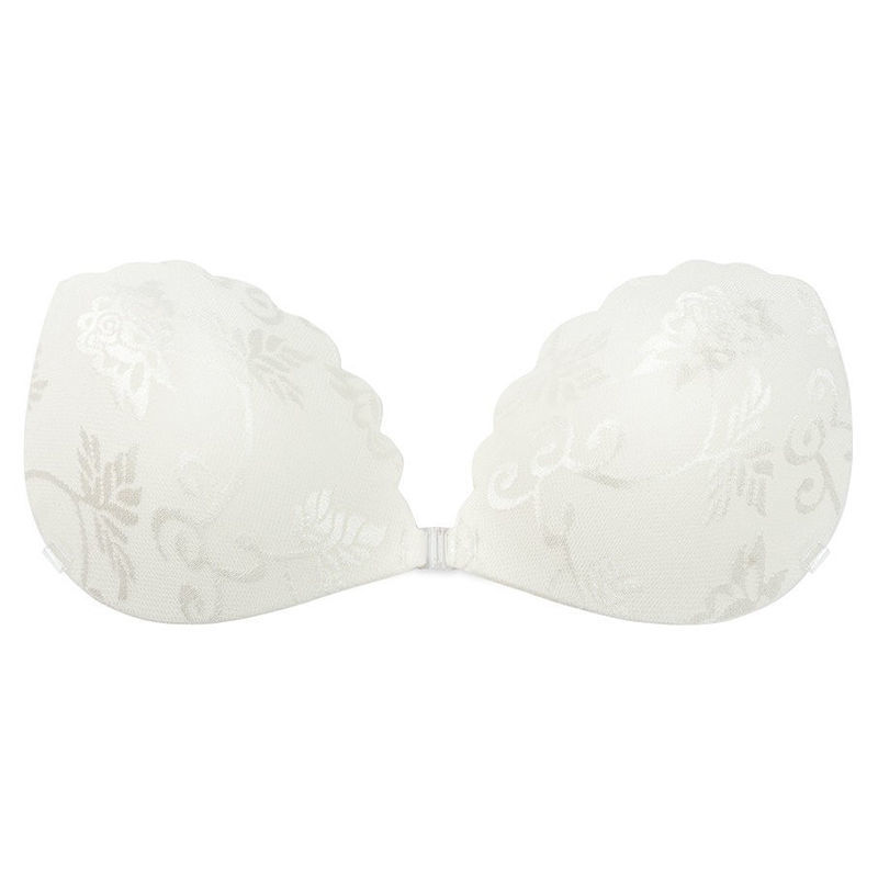 Nuevo encaje push-up sujetador invisible transpirable ultra-delgada de una sola pieza Shell invisible correa de hombro de silicona pecho pegatinas